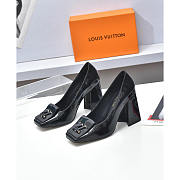 Louis Vuitton LV Black Shake Pump Heels Patent 8.5cm - 5