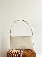 Burberry Leather TB Shoulder Bag White 28x5x14cm - 2