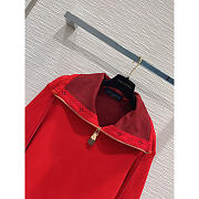 Louis Vuitton LV Ski Monogram Accent Cropped Pullover Red - 5