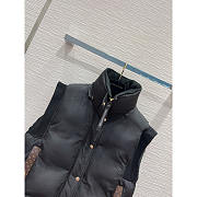 Louis Vuitton LV Monogram Accent Sleeveless Jacket Black and Brown - 3