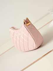 Chanel 23K Hobo Bag Lambskin Gold Metal Pink 23.5x13.5x5.3cm - 5