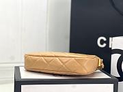 Chanel 23K Hobo Bag Lambskin Gold Metal Caramel 23.5x13.5x5.3cm - 6