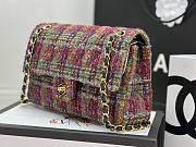 Chanel Medium Flap Bag Tweed Fabric 25cm - 6