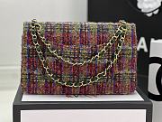 Chanel Medium Flap Bag Tweed Fabric 25cm - 5