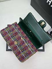 Chanel Medium Flap Bag Tweed Fabric 25cm - 2