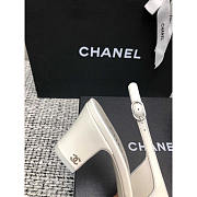 Chanel Slingbacks Patent Calfskin White 6.5cm - 6