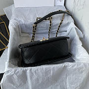Chanel Flap Bag Lambskin Black 21x13x8cm - 3