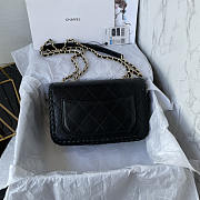 Chanel Flap Bag Lambskin Black 21x13x8cm - 4