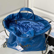 Chanel Large Back Pack Calfskin Chanel 22 Blue 51x40x9cm - 3