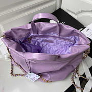 Chanel Large Back Pack Calfskin Chanel 22 Purple 51x40x9cm - 6