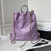 Chanel Large Back Pack Calfskin Chanel 22 Purple 51x40x9cm - 5