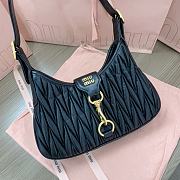 Miu Miu Black Quilted Leather Shoulder Bag 29x15x4cm - 2