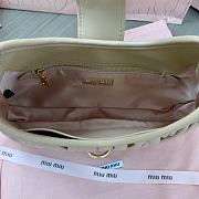 Miu Miu Light Beige Quilted Leather Shoulder Bag 29x15x4cm - 2