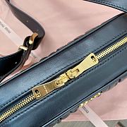 Miu Miu Black Matelassé Nappa Leather Shoulder Bag 24x11.5x7cm - 3