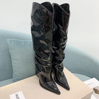Alexandre Vauthier Black Patent Boots 9.5cm