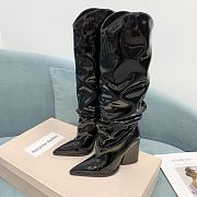 Alexandre Vauthier Black Patent Boots 9.5cm - 4