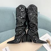 Alexandre Vauthier Black Patent Boots 9.5cm - 3
