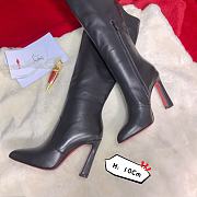 Christian Louboutin Eleonor Botta Black Boots 10cm - 4