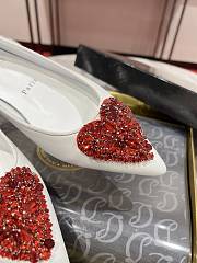 Chanel Ballerina White Heart - 5