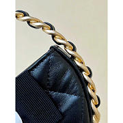 Chanel Camellia Leather Pouch Black 16x16x3.5cm - 3