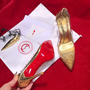 Christian Louboutin Degra Studded Gold Heel 10cm - 3