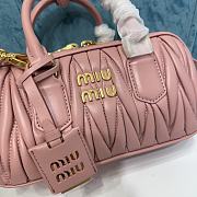 Miu Miu Arcadie Nappa Leather Pink 22x10.5x7.5cm - 4