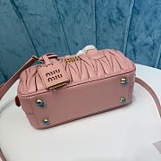 Miu Miu Arcadie Nappa Leather Pink 22x10.5x7.5cm - 2