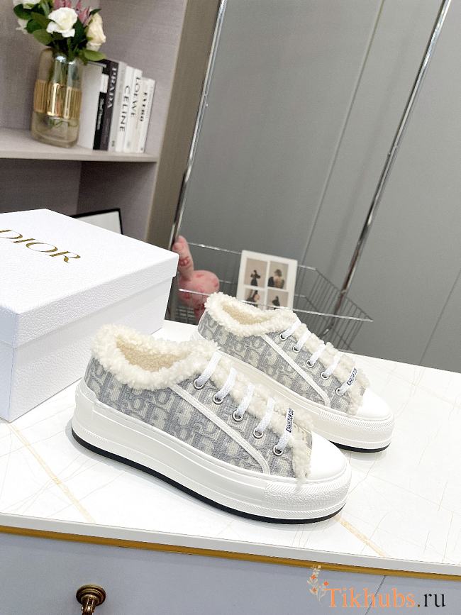 Dior Winter Grey Oblique Sneaker - 1