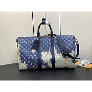 Louis Vuitton LV Keepall Bandoulière 50 Blue 50x29x22cm - 2