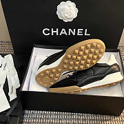 Chanel Calfskin & Suede Calfskin Sneakers Black - 5