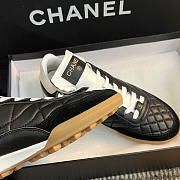 Chanel Calfskin & Suede Calfskin Sneakers Black - 4