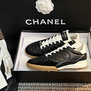 Chanel Calfskin & Suede Calfskin Sneakers Black - 3