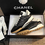 Chanel Calfskin & Suede Calfskin Sneakers Black - 2