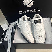 Chanel Calfskin & Suede Calfskin Sneakers White - 4