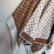 Louis Vuitton LV Monogram Scarf Camel 137x152cm - 5