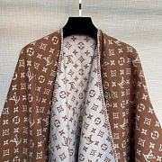 Louis Vuitton LV Monogram Scarf Camel 137x152cm - 4