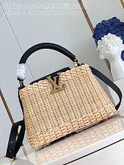 Louis Vuitton LV Capucines BB Black Rattan 27 x 17 x 14 cm - 1