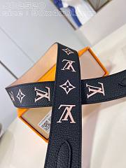 Louis Vuitton LV Bandoulière Black Beige Strap - 3