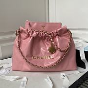 Chanel 22 Handbag Pink 30x45x8cm - 1