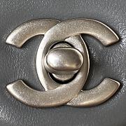 Chanel Mini Flap Bag Grey Lambskin Silver Ball 17cm - 6