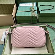 Gucci GG Marmont Small Shoulder Bag Light Pink 24x13x7cm - 5