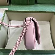 Gucci GG Marmont Matelasse Chain Mini Bag Light Pink 14.5x20x4cm - 2