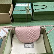 Gucci GG Marmont Matelasse Chain Mini Bag Light Pink 14.5x20x4cm - 6