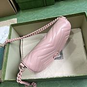 Gucci GG Marmont Matelasse Chain Mini Bag Light Pink 14.5x20x4cm - 5