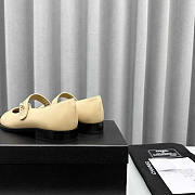 Chanel Mary Janes Patent Leather Beige Black - 5