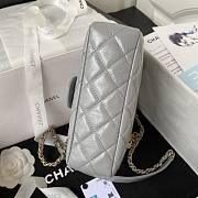 Chanel Small Hobo Grey Bag 17x19x6cm - 6