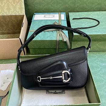 Gucci Horsebit 1955 Small Shoulder Bag Black 26.5cm