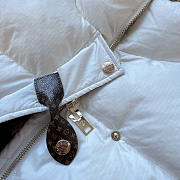 Louis Vuitton LV Monogram Accent Pillow Puffer Jacket White - 4