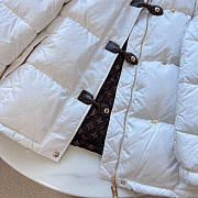 Louis Vuitton LV Monogram Accent Pillow Puffer Jacket White - 2