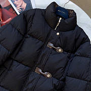 Louis Vuitton LV Monogram Accent Pillow Puffer Jacket Black - 2